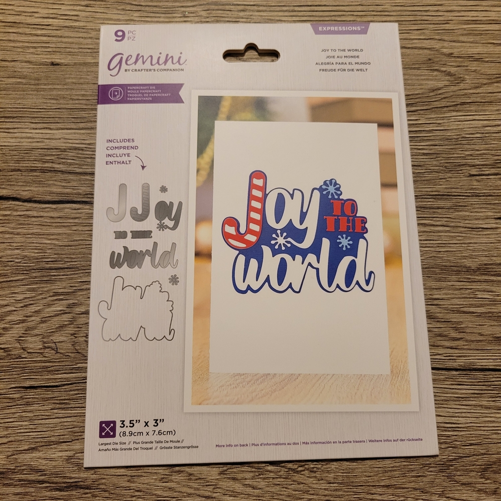 Joy to the World Die Set - Red, Blue, White